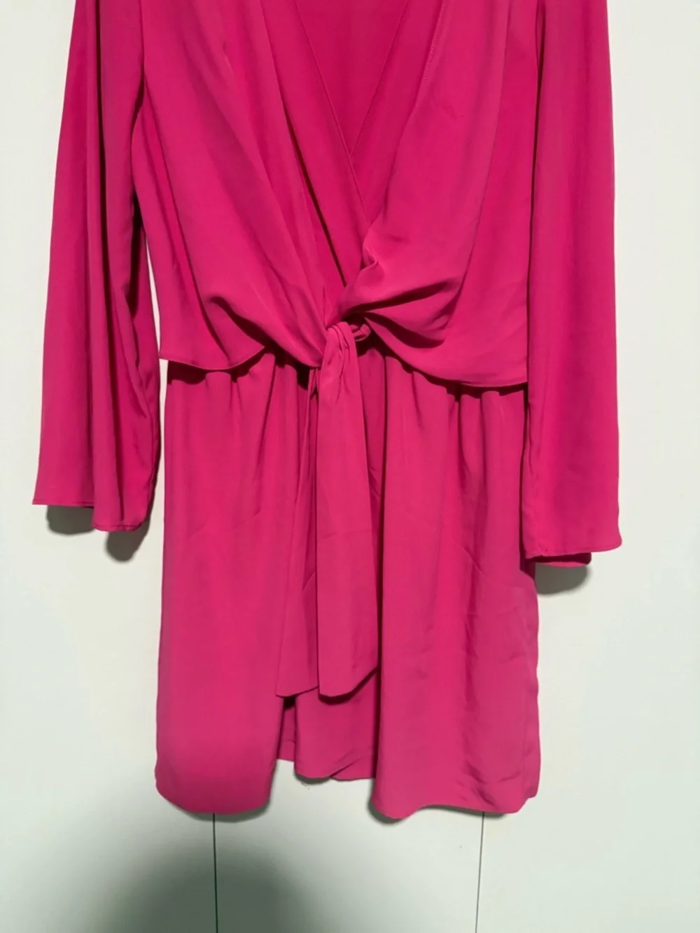 Topshop Tiffany Knot Mini Dress Bubblegum size 10 - Picture 3 of 5
